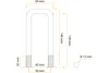 DROMET U-Bolzen M12 130x42 mm Bügelschraube für Produktbild-Vorschau 2