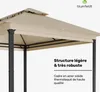 Blumfeldt Grandezza Cortina Tonnelle 3x4 m – Cadre Acier, Voir les images du produit 4