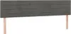 vidaXL Testiere 2 pz. Velluto grigio scuro 100x5x78/88 cm Anteprima dell’immagine prodotto 1