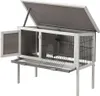 Holzkäfig auf Beinen für Kaninchen und Nager - L 91 x B 45 Produktbild-Vorschau 2