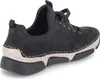 A side view of a black sneaker with a beige sole. Anteprima dell’immagine prodotto