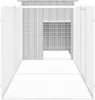 vidaXL Klec pro kuřata šedá 300x91x100 cm Pozinkovaná ocel Náhled obrázku produktu 3