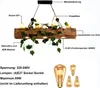 4xE14 Holz Retro Pendelleuchte Hängeleuchte  Industriestil Produktbild-Vorschau 7