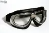 Motorradbrille Fliegerbrille Oldtimer Chopper Biker schwarz Produktbild-Vorschau 1