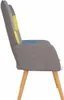 vidaXL Relaxsessel Patchwork Stoff Produktbild-Vorschau 4