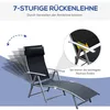 Záhradné lehátko OUTSUNNY 84B-184BK Náhľad obrázku produktu 9