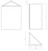 Aqualine ZOJA/KERAMIA FRESH Eckspiegelschrank 35x78x35cm, Produktbild-Vorschau 4