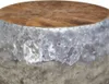 vidaXL Beistelltisch Aluminium Teak 60 x 60 x 30 cm - Produktbild-Vorschau 2