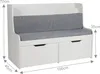 Banc pour enfants Relaxdays avec rangement, H x l x P : 70 Voir les images du produit 4