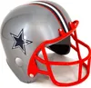 American Football Helm – Silber-Rot - Erwachsenengröße Produktbild-Vorschau 1