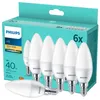 Philips Kerzenlampe 40W B35 E14 x6, 4,9 W, 40 W, E14, 470 Produktbild-Vorschau 4