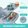 COSTWAY 4 in 1 Babyhochstuhl aus PP & Edelstahl, Hochstuhl Produktbild-Vorschau 2