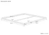 Extra flaches Futonbett 180x200 Kiefer lackiert Ehebett Produktbild-Vorschau 4