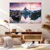 Bild auf Leinwand - Leinwandbild - Berge Felsen Wasser - Produktbild-Vorschau 7