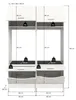 Waschmaschinenschrank Set Free 4 | weiß | 2-teilig Produktbild-Vorschau 4