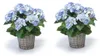 2er Set künstliche Hortensien im Korb blau H. 45cm D. 20cm Produktbild-Vorschau 1