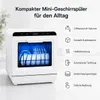Tischgeschirrspüler Mini Geschirrspüler mit 7,5L Tank & 6 Produktbild-Vorschau 3
