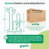 Gopets Kratzbaum Cactus - Kaktus mit Seil - Modernes Design Produktbild-Vorschau 4