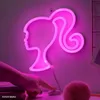 Paladone Barbie LED-Neonlicht, rosa Puppe, USB-betrieben, Produktbild-Vorschau 3