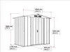 Duramax Metallgerätehaus Eco 6 x 4 202 x 122,1 x 180,5 cm Produktbild-Vorschau 7