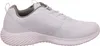 A side view of a white athletic shoe against a white background. Produktbild-Vorschau