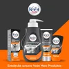 A collection of Veet Men hair removal products displayed against a dark grey and orange background. Anteprima dell’immagine prodotto