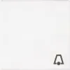 A white light switch cover with a bell symbol. Produktbild-Vorschau