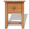 vidaXL Nachttische 2 Stk. 36x30x47 cm Massivholz Eiche Produktbild-Vorschau 3