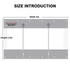 (2.4x5M) Rideaux d'extérieur en PVC transparent avec Voir les images du produit 8