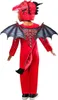 Roter Feuerdrache Karnevalskostüm Kinder Fasching Produktbild-Vorschau 2