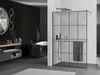 Mexen Kioto+ Walk-in Duschwand 140x200cm, Schwarz, Gun Gray Produktbild-Vorschau 2