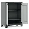 Keter Niedriger Lagerschrank Titan Schwarz und Grau 100 cm Produktbild-Vorschau 1