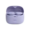 A pair of purple JBL Tune Buds wireless earbuds are shown inside their open charging case. Produktbild-Vorschau
