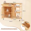 Wózek kuchenny bambusowy z szufladą i kółkami, 104x40x89 cm Podgląd zdjęcia produktu 2