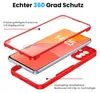 A disassembled phone case with a phone inside, showing its protective features. Produktbild-Vorschau
