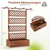COSTWAY Blumenkasten mit Rankgitter, Rankhilfe, Produktbild-Vorschau 3