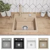 Faizee Home | Compact Granitspüle Beige 41 x 44 cm – Produktbild-Vorschau 1