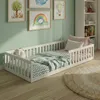 Kinderbett Bodenbett 90x200 cm mit Rausfallschutz & Produktbild-Vorschau 1