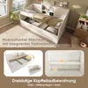 Hydraulisches Holzbett mit Stauraum, 2 Ablagen & Produktbild-Vorschau 4