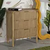 Commode Goteborg 80,5 X 47 X 82 Cm - Meuble À 3 Grands Voir les images du produit 19