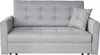A light gray sofa with a single pillow on its right side, presented on a white background. Náhled obrázku produktu