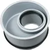 A close-up studio shot of a gray plastic pipe fitting. Náhľad obrázku produktu