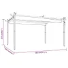Pavillon mit Ausziehbarem Dach 4x3 m Anthrazit Produktbild-Vorschau 8