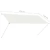 vidaXL Výsuvná markíza 250×150 cm krémová - Markízy Náhľad obrázku produktu 9