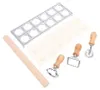 Set zur Herstellung von Pasta mit 12 Löchern und Walzen Produktbild-Vorschau 2