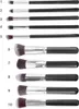 Set Kosmetikpinsel 10 Stück - Schwarz Produktbild-Vorschau 5
