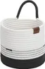 KELA Panier Hedda 20 cm mélange coton/polyester blanc/noir Voir les images du produit 3