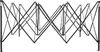 A close-up, front-facing view of a collapsed pop-up tent frame against a white background. Anteprima dell’immagine prodotto