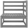 8-tlg. Garten-Lounge-Set Grau Kiefer Massivholz Produktbild-Vorschau 5