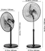 VEVOR Industrie Standventilator, 24 Zoll 85-Grad Produktbild-Vorschau 7